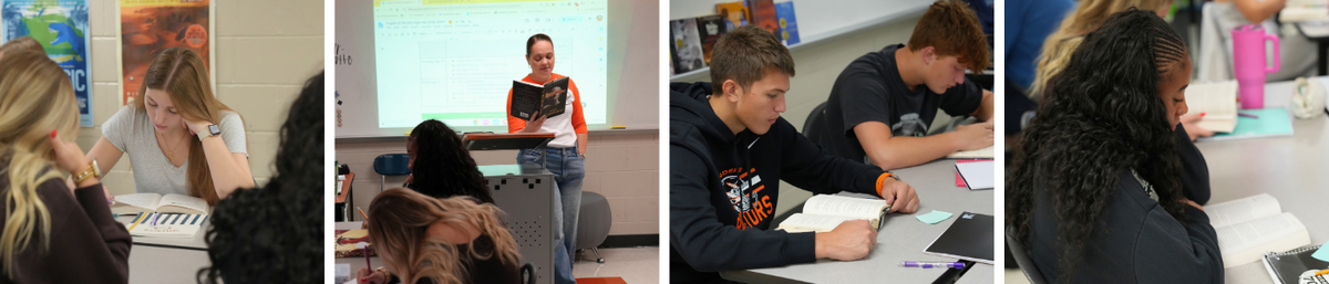 four photos of lesson